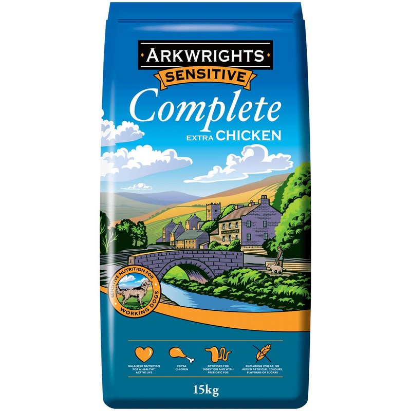 Arkwrights Sensitive Complete Extra Chicken Dog Food 15kg