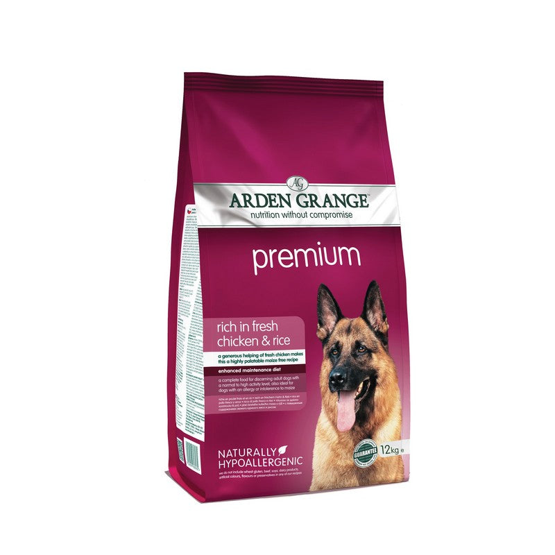 Arden Grange with Chicken & Rice Adult Premium Dog Food 12kg