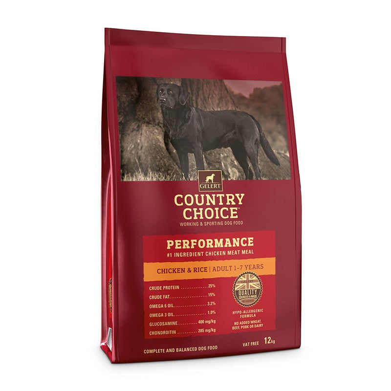 Gelert Country Choice Performance Chicken Adult Dog Food 12k