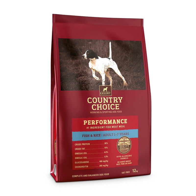 Gelert Country Choice Performance Fish Adult Dog Food 12kg