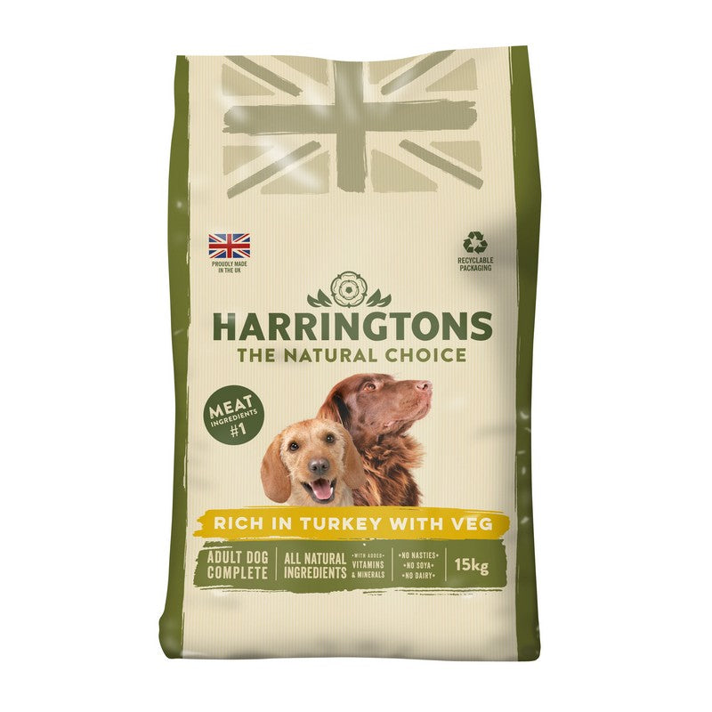 Harringtons Turkey & Vegetables Dog Food 15kg