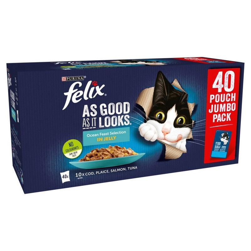 Felix Pouch As Good As It Looks Ocean Feast in Jelly 40 x 85g