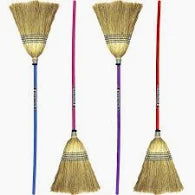 Load image into Gallery viewer, Red Gorilla Corn Broom Coloured Steel Handle
