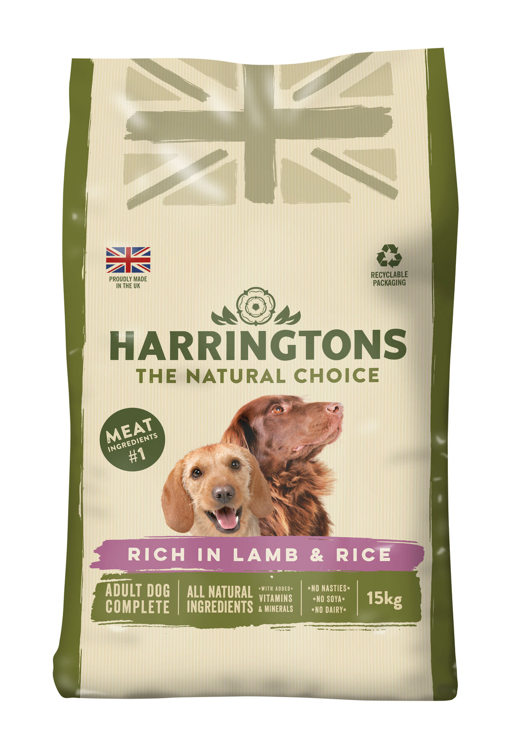 Harringtons rich in Lamb & Rice 15kg