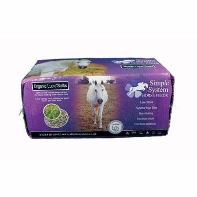 Simple System Organic Lucie Stalks Lucerne Chop 12.5kg